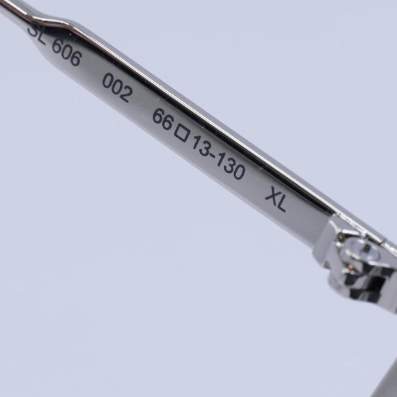 ?️ New Saint Laurent SL606 002 Sunglasses - Silver Frame, Grey Lenses main image 11